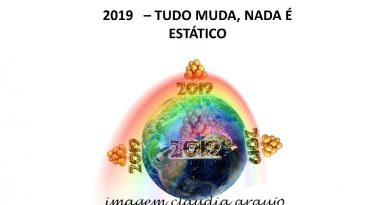 2019 – TUDO MUDA, NADA É ESTÁTICO