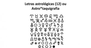 Letras astrológicas (12) ou Astro*taquigrafia