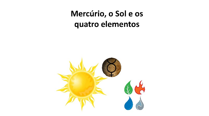 Mercúrio, o Sol e os quatro elementos