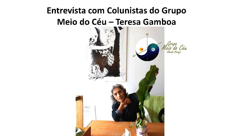 Entrevista Colunistas do Grupo Meio do Céu – Teresa Gamboa