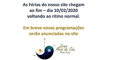 Férias do nosso site chegam ao fim