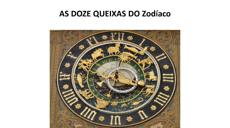 AS DOZE QUEIXAS DO Zodíaco