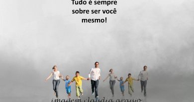 Tudo é sempre sobre ser você mesmo