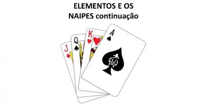 ELEMENTOS E OS NAIPES continuação