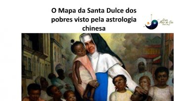 O Mapa da Santa Dulce dos pobres visto pela astrologia chinesa